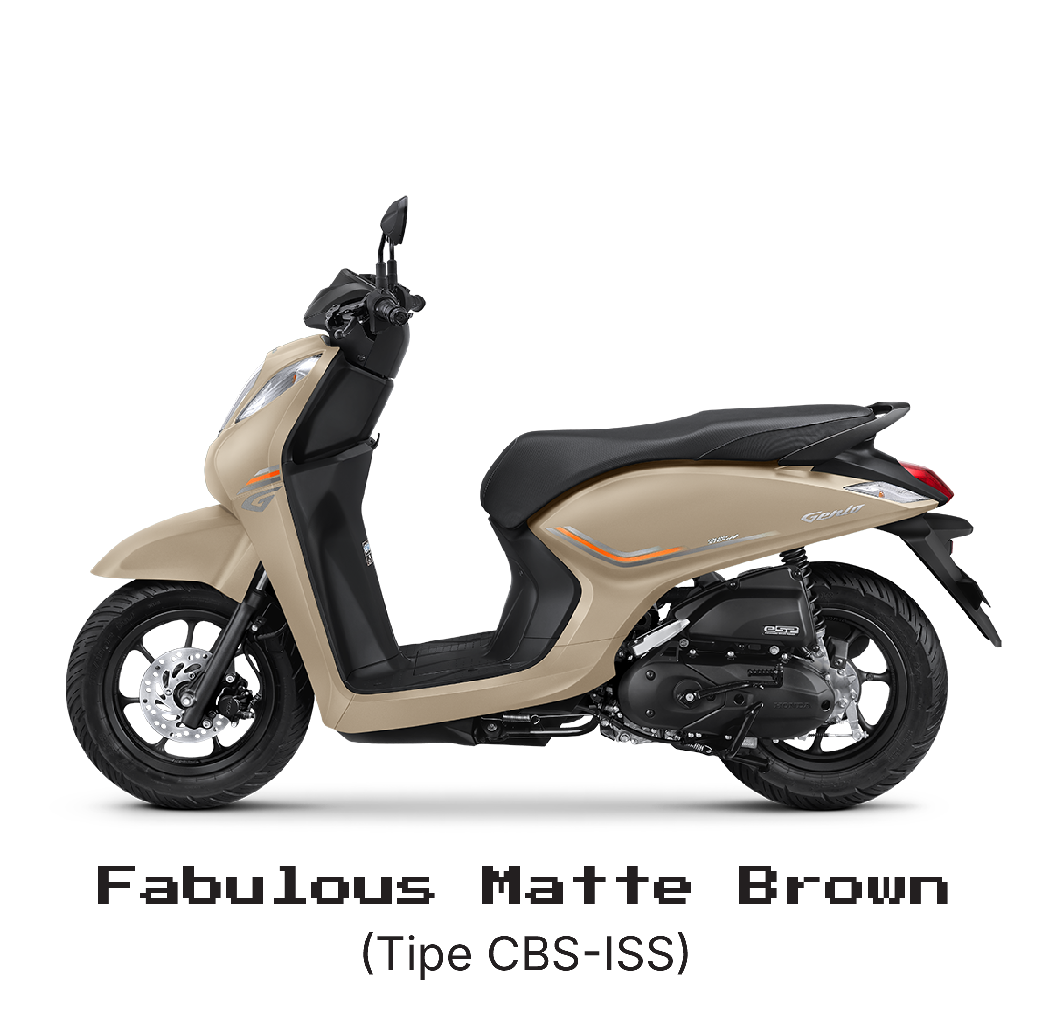Motor honda genio, fabulous matte brown tipe cbs-iss.